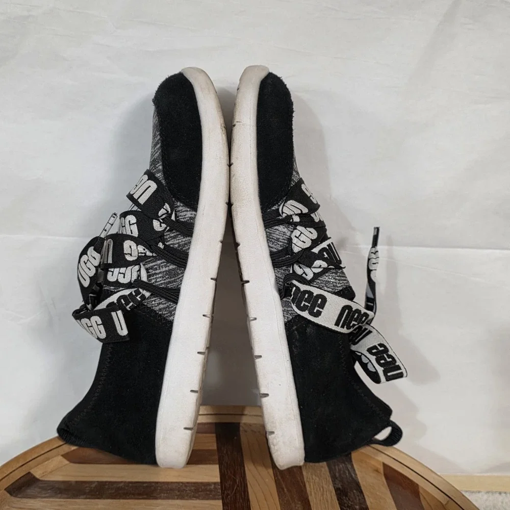 UGG SEAWAY SNEAKER  Women's Girls Size 4 (Youth) Ribbon Laces Shimmer